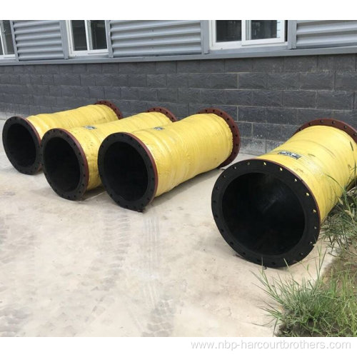 flexible large diameter flanged steel wire drainage hose